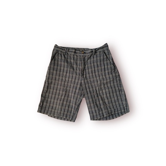 Mens St. John bay plaid cotton dad grandpa shorts - Picture 1 of 7